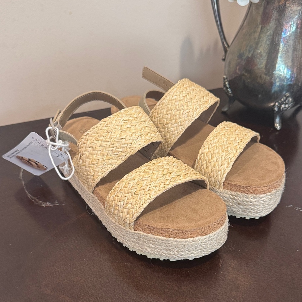 Serra Tan Woven Espadrille Sandals
